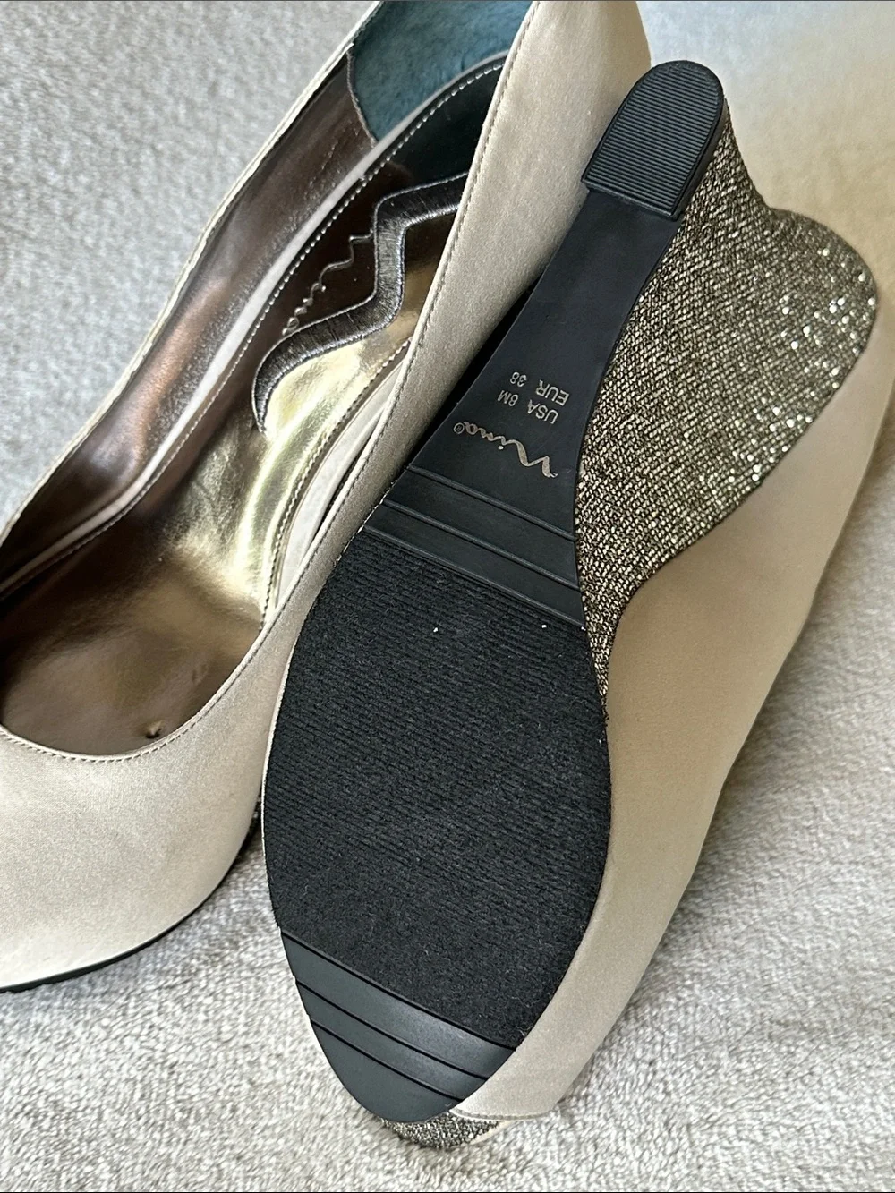 Nina Women’s Peep-Toe Wedge Heels